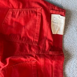 Anne Taylor loft orange velvet boot cut 29/8 curvey jeans